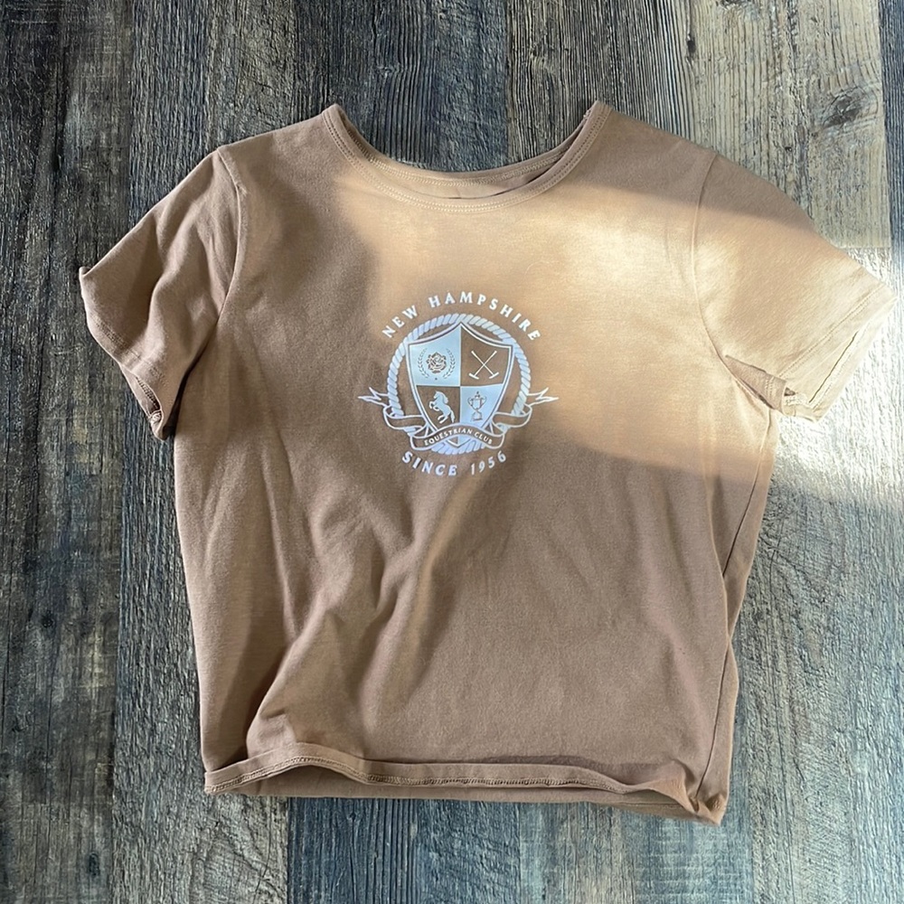 tan new hampshire hollister top